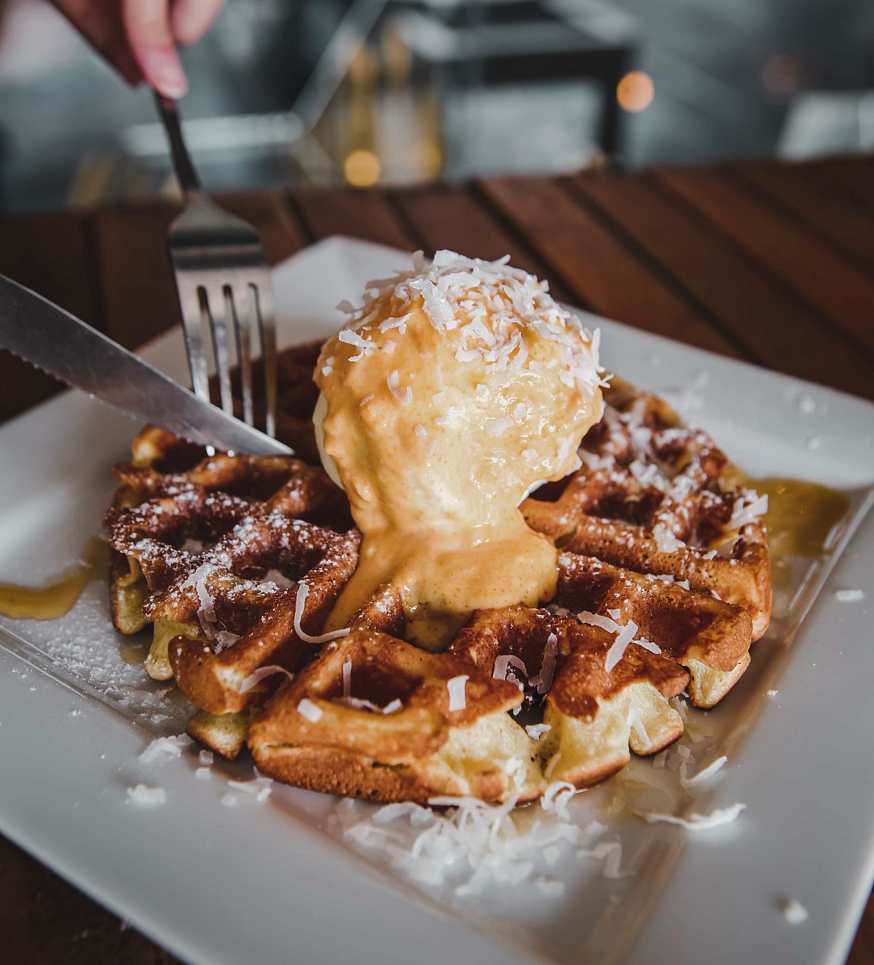 Ink N Water Waffles with Ice Cream.jpg
